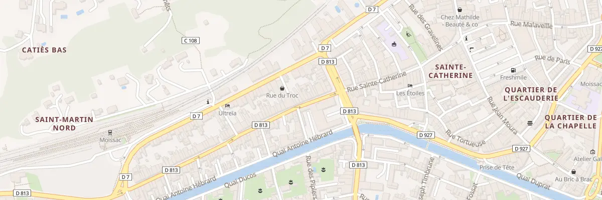 Plan du 22 Rue Gambetta à Moissac