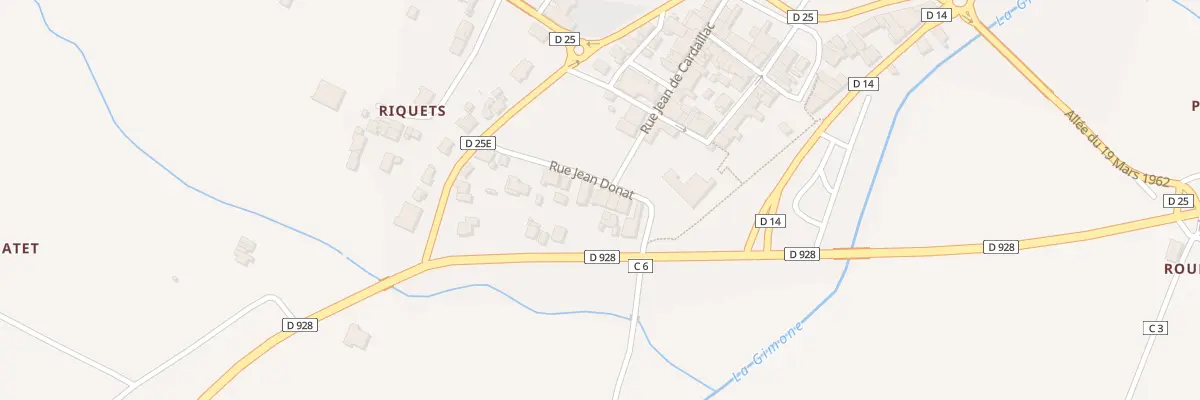 Plan du 5198 Rue Jean Donat à Larrazet