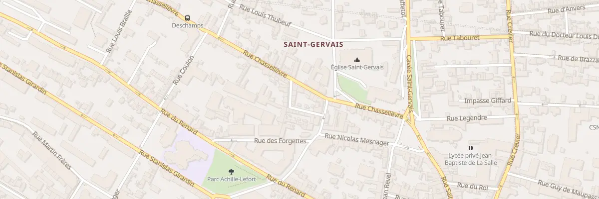 Plan du 25 Rue Chasselievre à Rouen