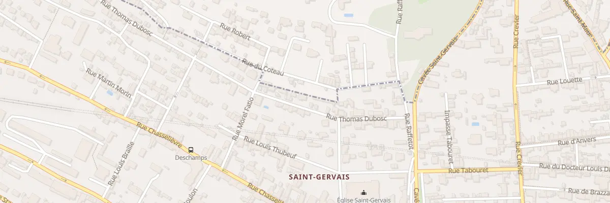 Plan du 30 Rue Thomas Dubosc à Rouen