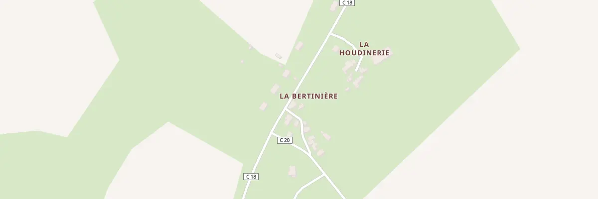 Plan du 1 La Bertiniere à Bridoré