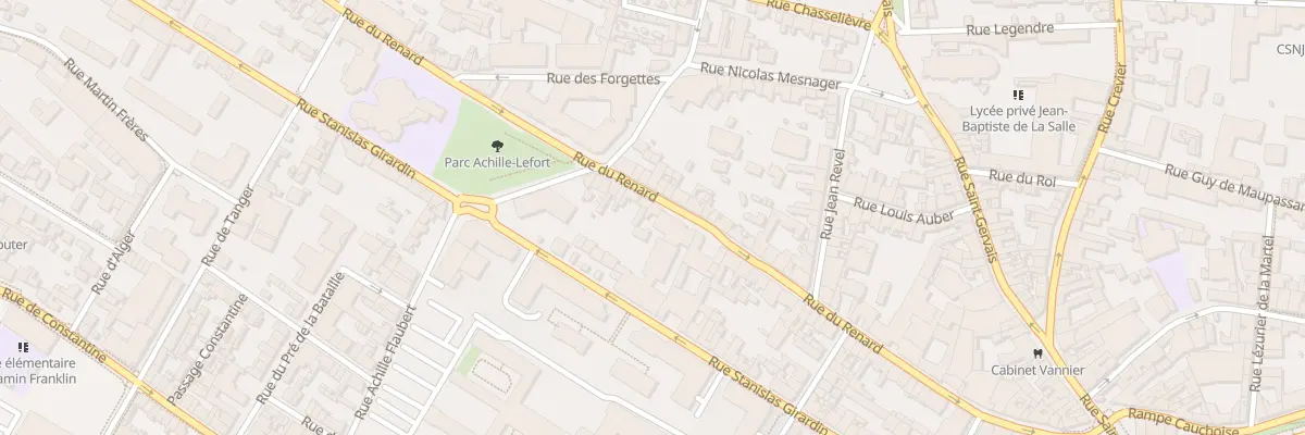 Plan du 75 Rue du Renard à Rouen
