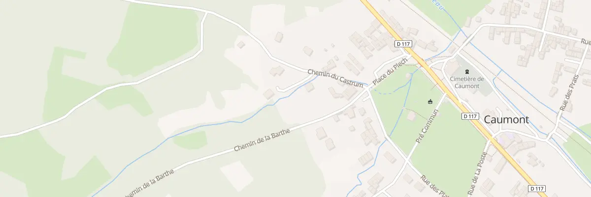 Plan du 3 Che du Castrum à Caumont