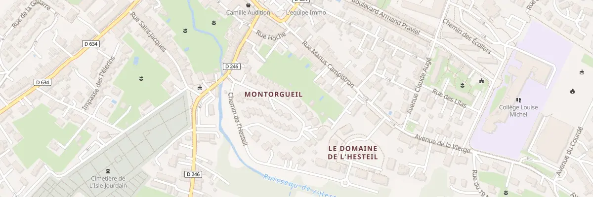 Plan du 18 Rue Edmond Michelet à L’Isle-Jourdain