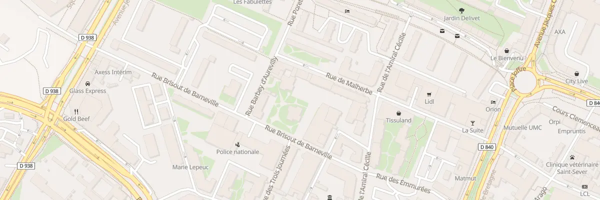 Plan du 45 Rue Malherbe à Rouen
