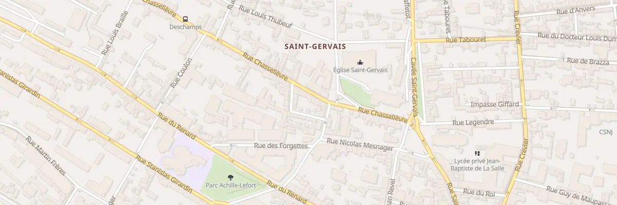 Plan du 23 Rue Chasselievre à Rouen