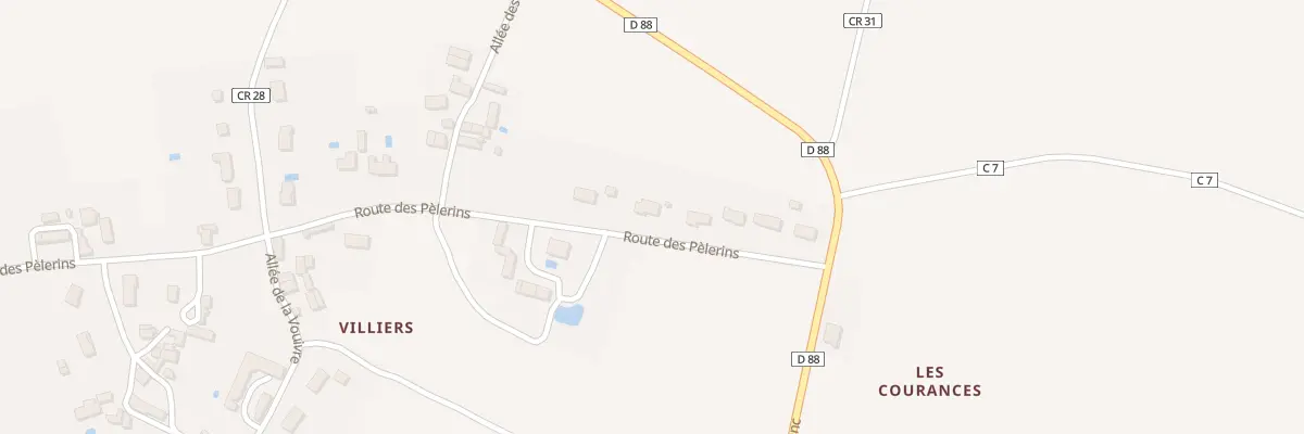 Plan du 12 Rte des Pellerins à Mauvières
