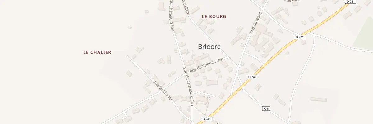 Plan du 10 Rue du Château d’Eau à Bridoré