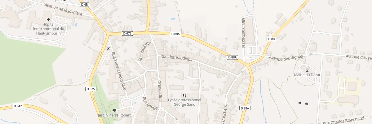 Plan du 12 Rue des Vaudieux au Dorat