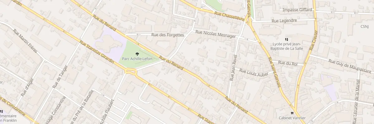 Plan du 74B Rue du Renard à Rouen