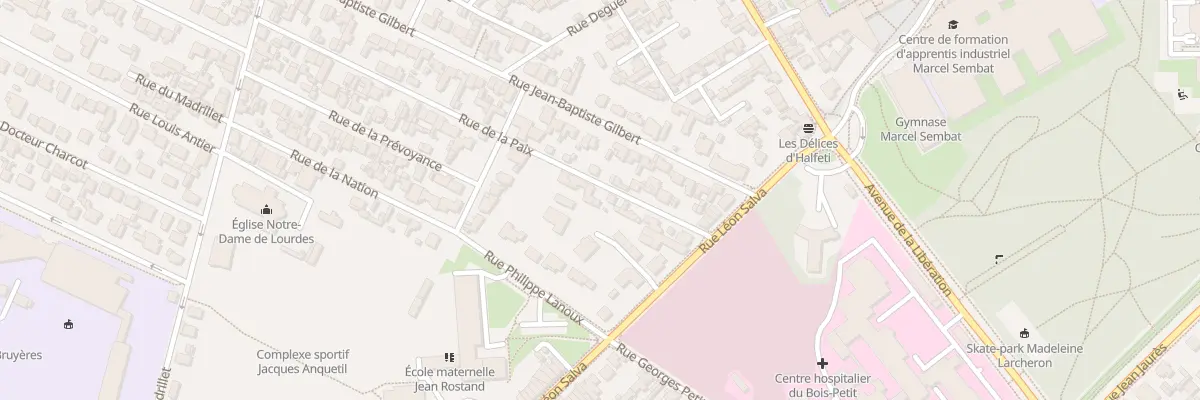 Plan du 33 Rue de la Paix à Sotteville-lès-Rouen