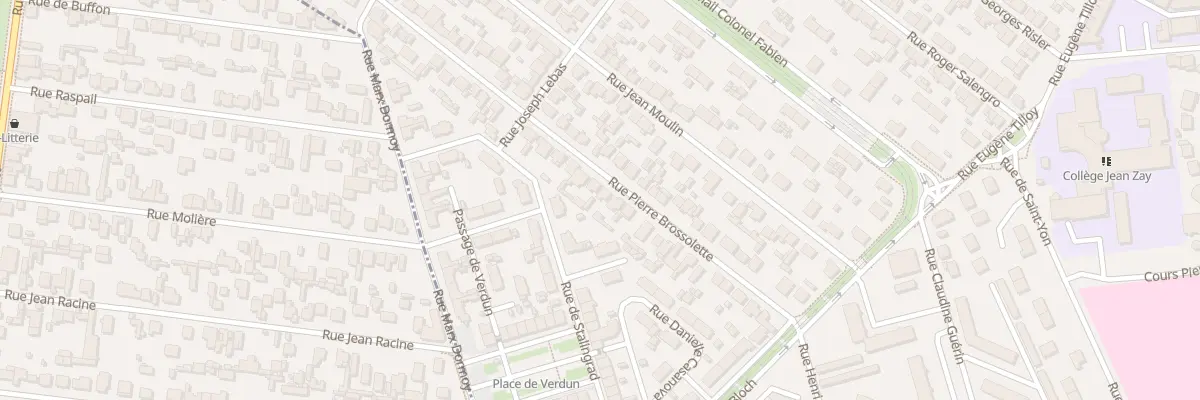 Plan du 34 Rue Pierre Brossolette à Sotteville-lès-Rouen