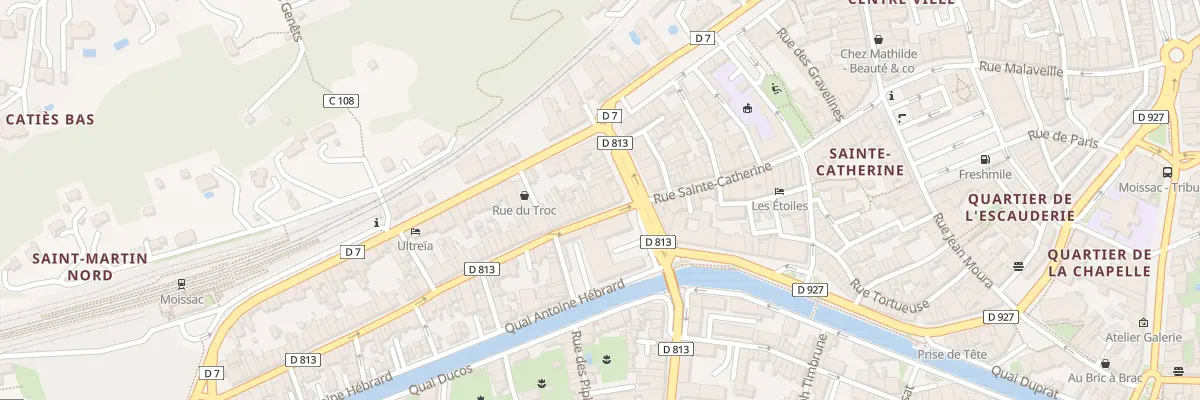 Plan du 6 Rue Gambetta à Moissac