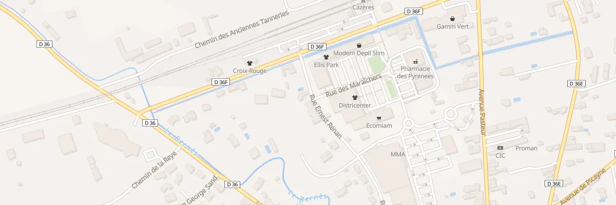 Plan du 29 Rue Ernest Renan à Cazères
