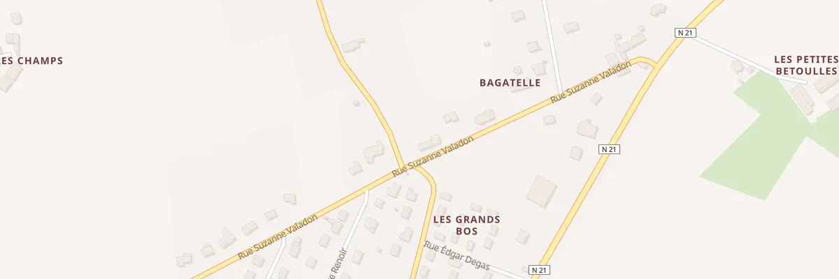 Plan du 31 Rue Suzanne Valadon à Séreilhac