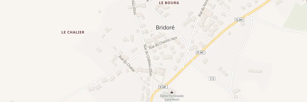 Plan du 8 Rue du Château d’Eau à Bridoré