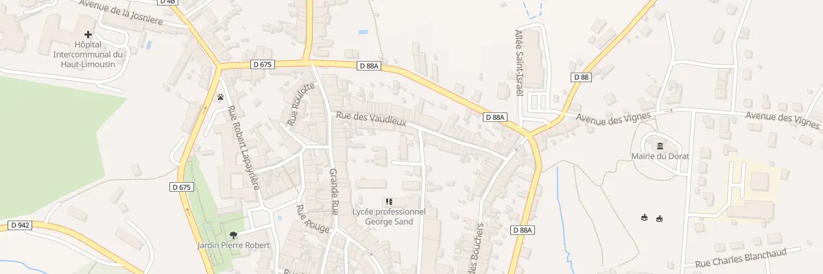 Plan du 14 Rue des Vaudieux au Dorat