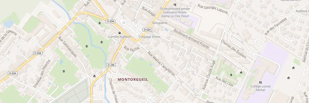 Plan du 4 Rue Marius Campistron à L’Isle-Jourdain