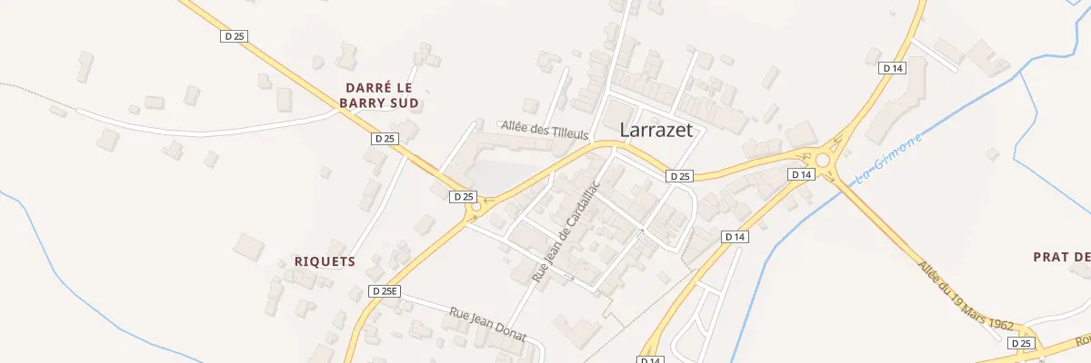 Plan du 5183 Av Camille Bégué à Larrazet