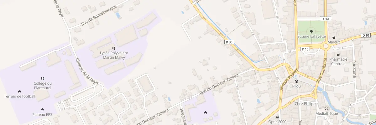 Plan du 32B Rue du Docteur Vaillant à Cazères