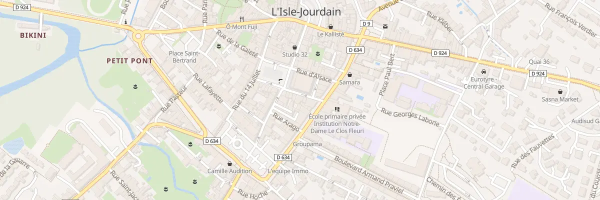 Plan du 21 Pl de l’Hôtel de Ville à L’Isle-Jourdain
