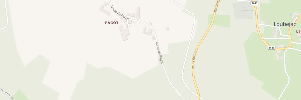 Plan du 21A Pagot à Loubejac
