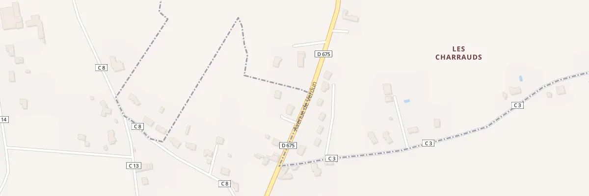 Plan du 55 Av de Verdun au Dorat