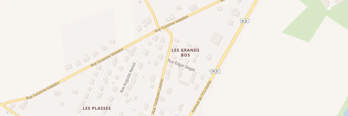 Plan du 16 Rue Edgar Degas à Séreilhac
