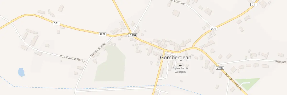 Plan du 6 Rue de la Liberté à Gombergean