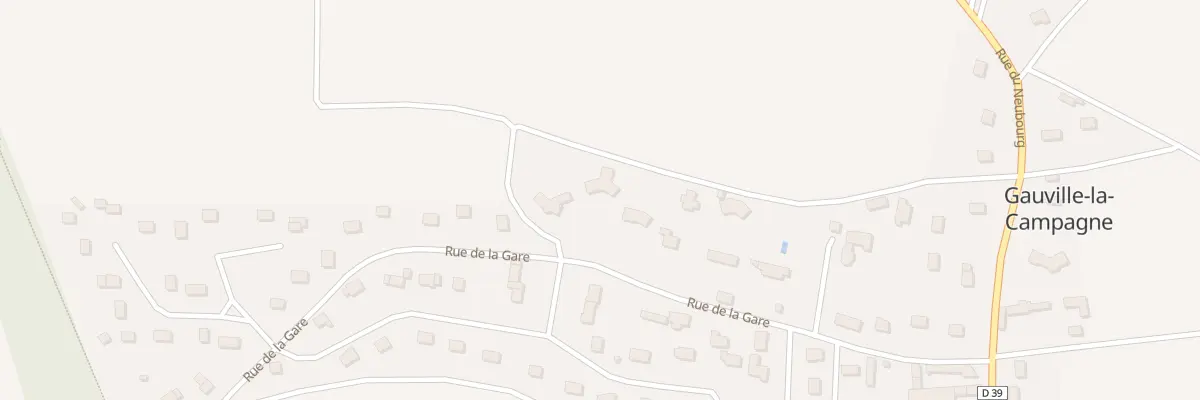 Plan du 12T Rue de la Gare à Gauville-la-Campagne