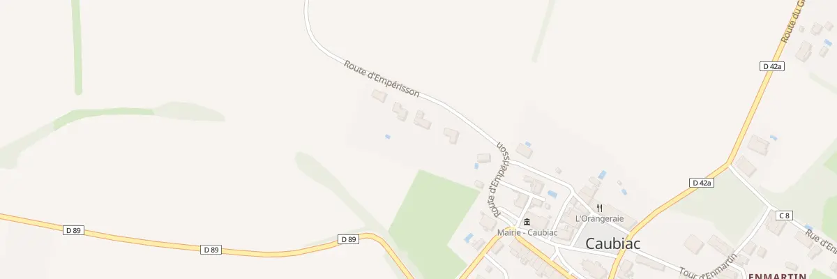 Plan du 205 Rte d’Empérisson à Caubiac