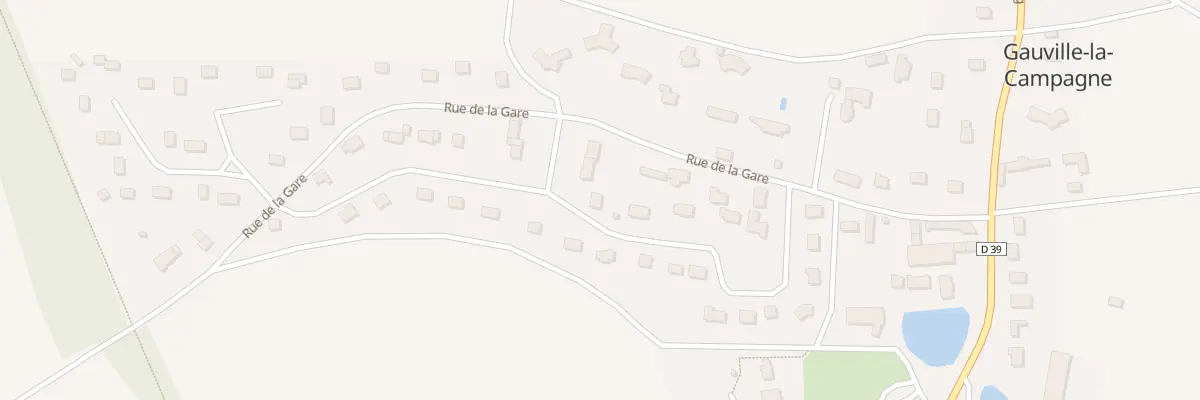 Plan du 3 Le Village à Gauville-la-Campagne