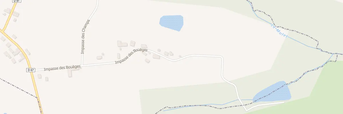 Plan du 433 Imp des Bouèges à Sarrazac