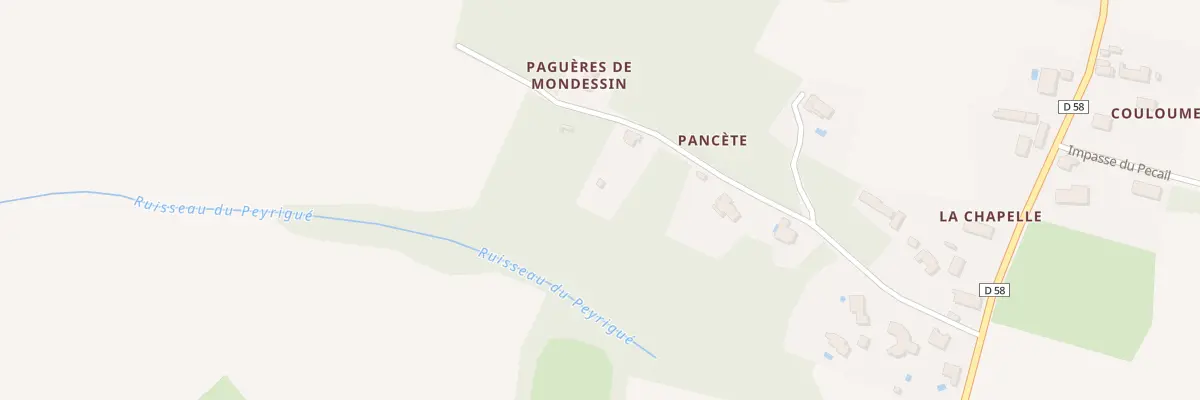 Plan du 84A Pancete à Saint-Thomas