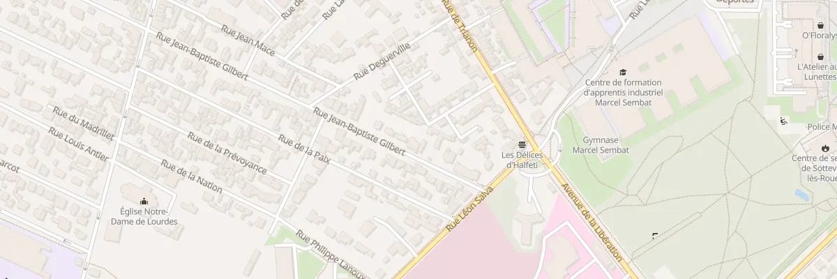 Plan du 95 Rue Jean-Bapt Gilbert à Sotteville-lès-Rouen