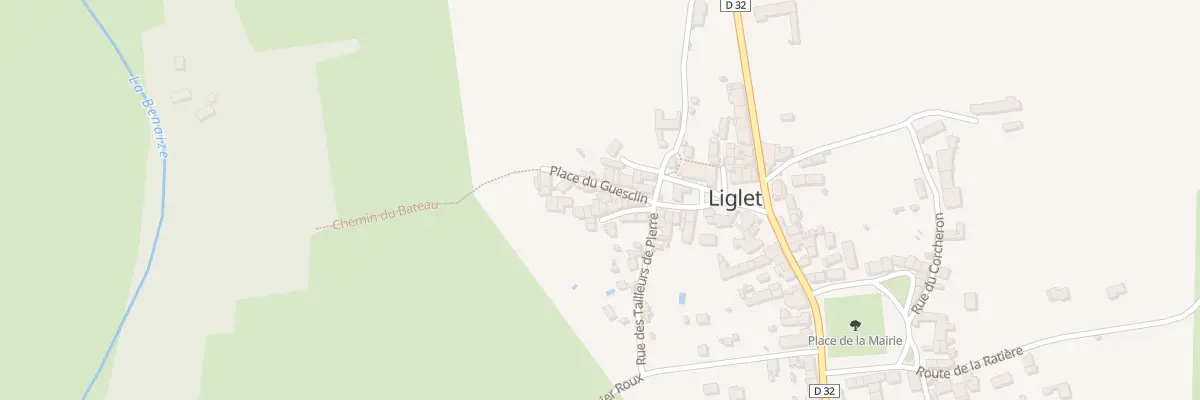 Plan du 3 Pl du Guesclin à Liglet
