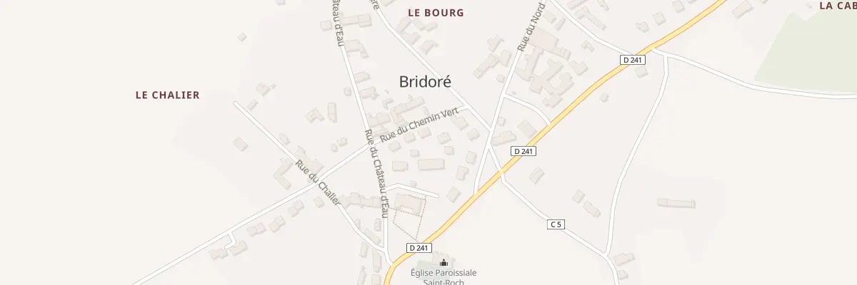 Plan du 5 Rue du Chemin Vert à Bridoré