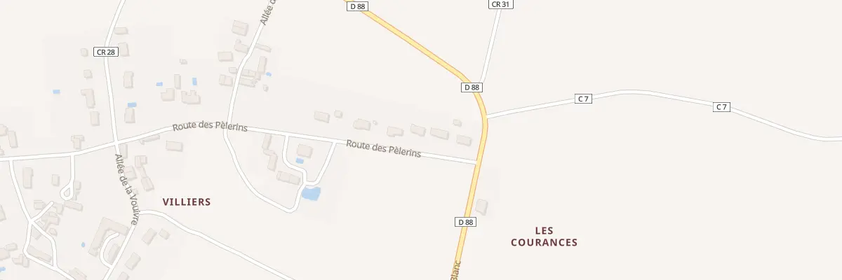 Plan du 8 Rte des Pellerins à Mauvières