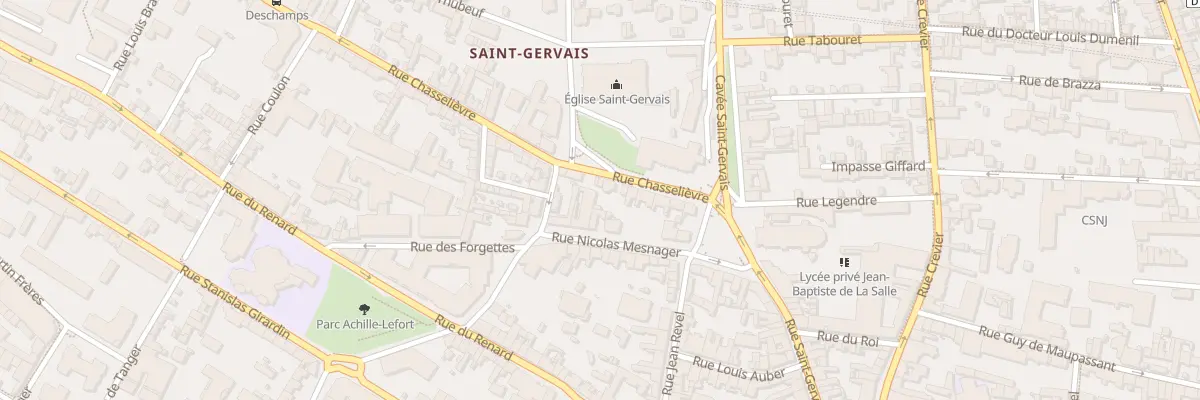 Plan du 13 Rue Chasselievre à Rouen