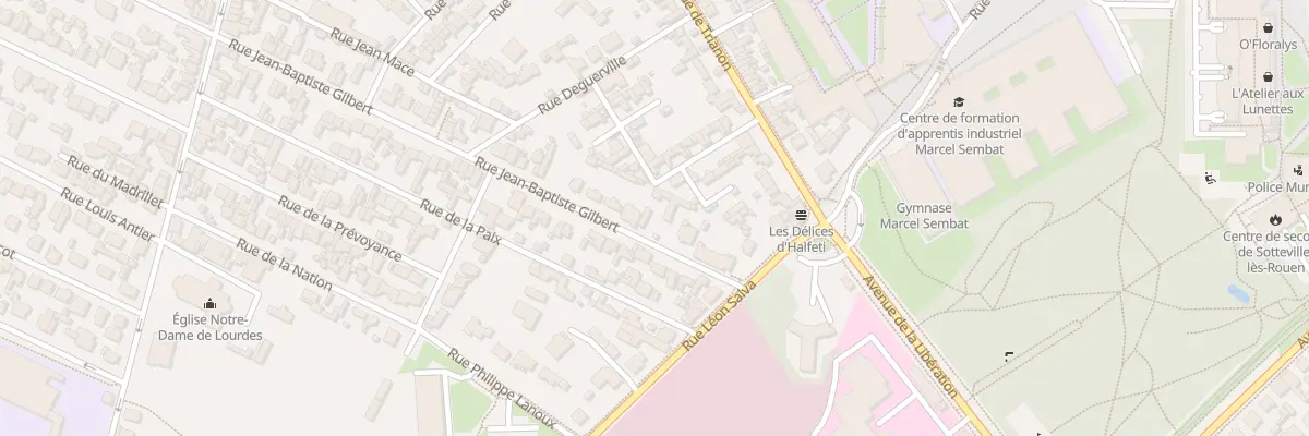 Plan du 97 Rue Jean-Bapt Gilbert à Sotteville-lès-Rouen