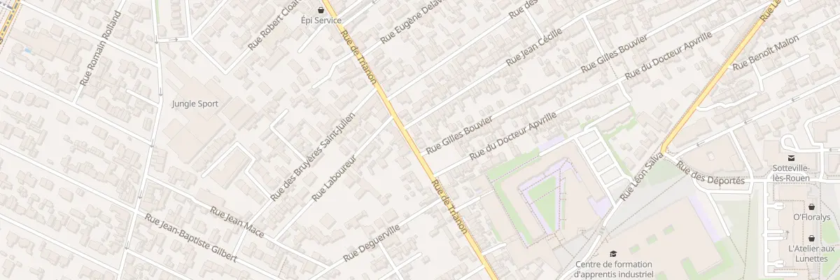 Plan du 93 Rue de Trianon à Sotteville-lès-Rouen