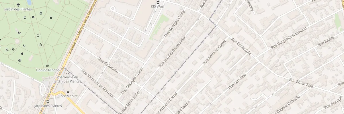 Plan du 15 Rue Bremontier à Rouen