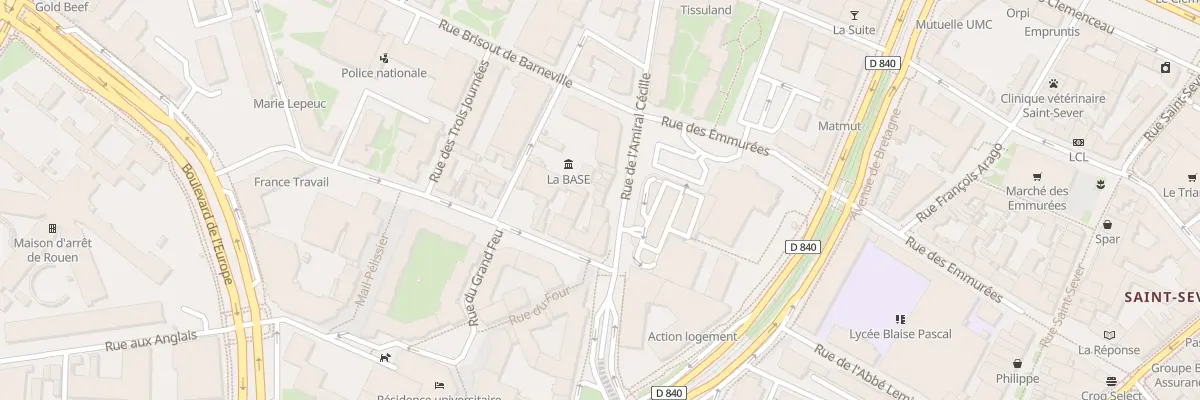 Plan du 28 Rue Amiral Cecille à Rouen