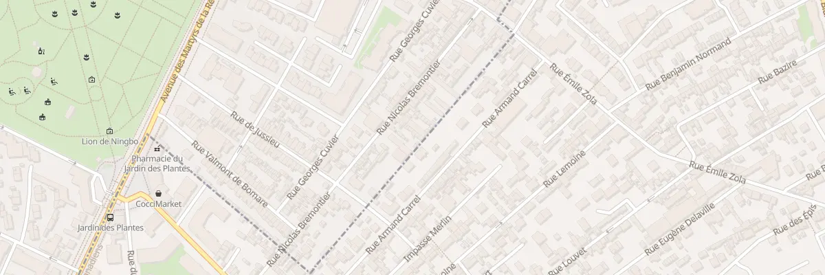 Plan du 19 Rue Bremontier à Rouen