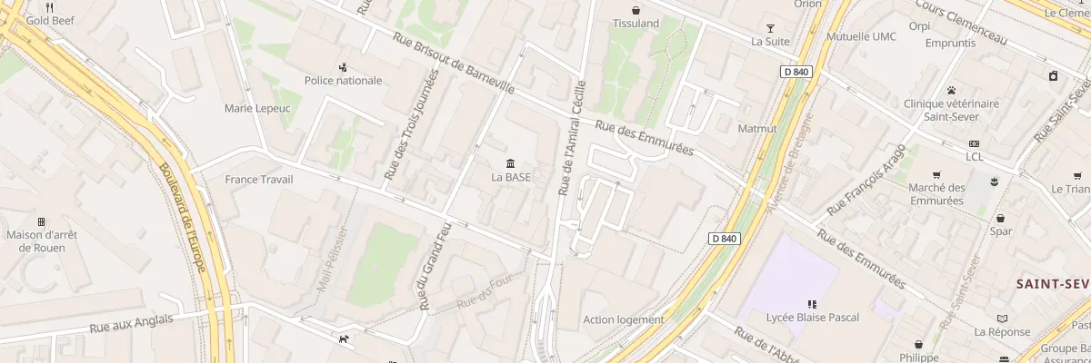 Plan du 24 Rue Amiral Cecille à Rouen
