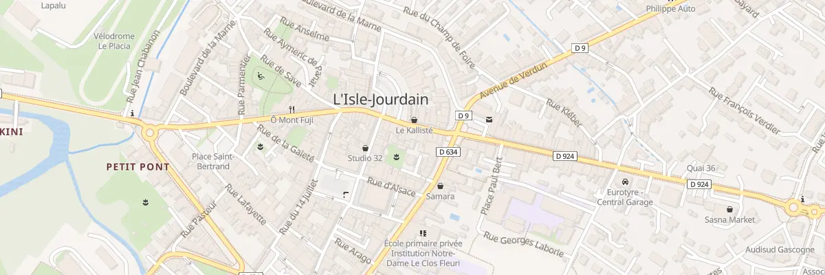 Plan du 45 Av du Commandant Parisot à L’Isle-Jourdain