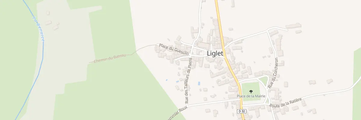 Plan du 1 Imp des Cerisiers à Liglet