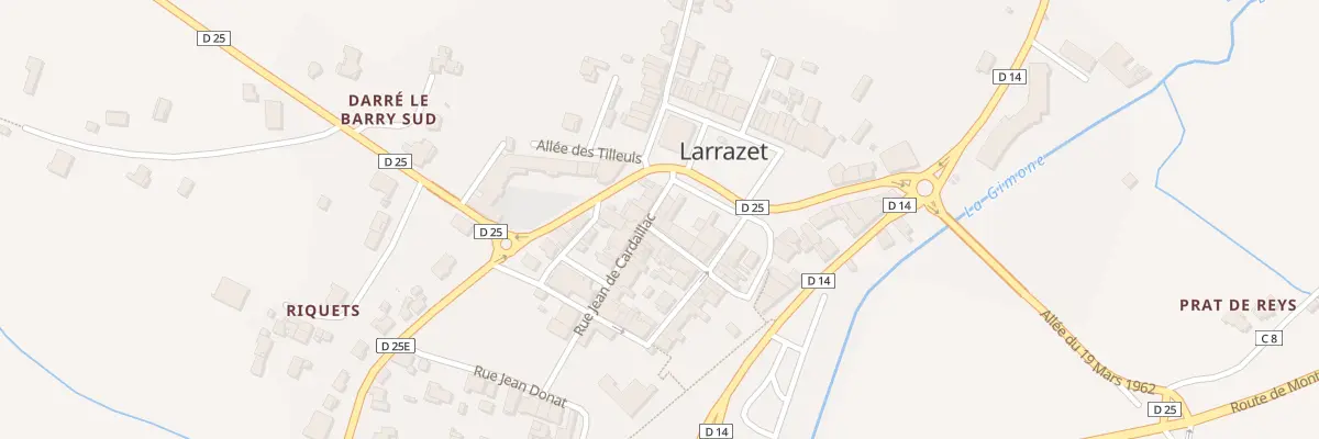Plan du 5150 Rue Jean de Cardaillac à Larrazet