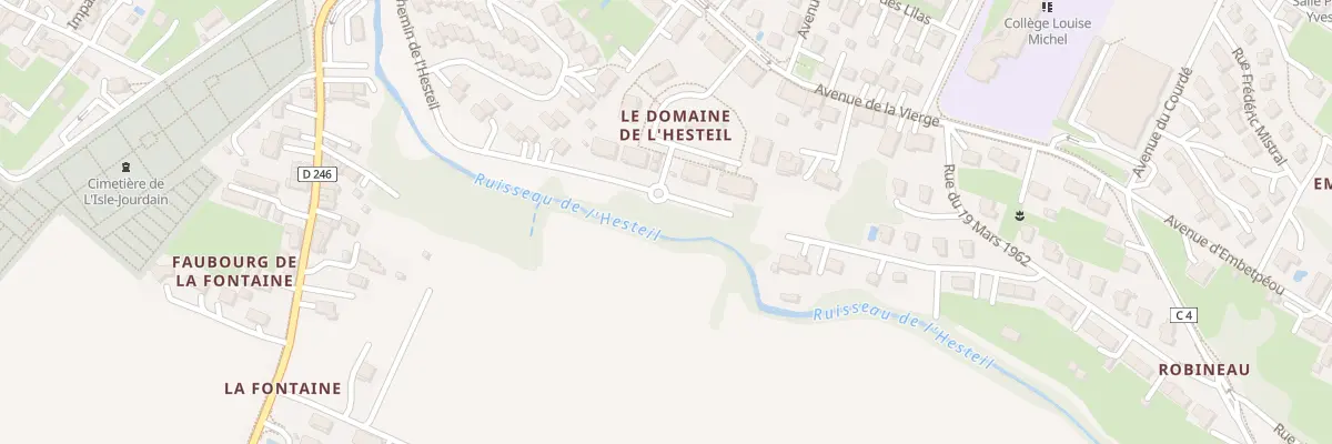 Plan du 21 Rue Marius Campistron à L’Isle-Jourdain