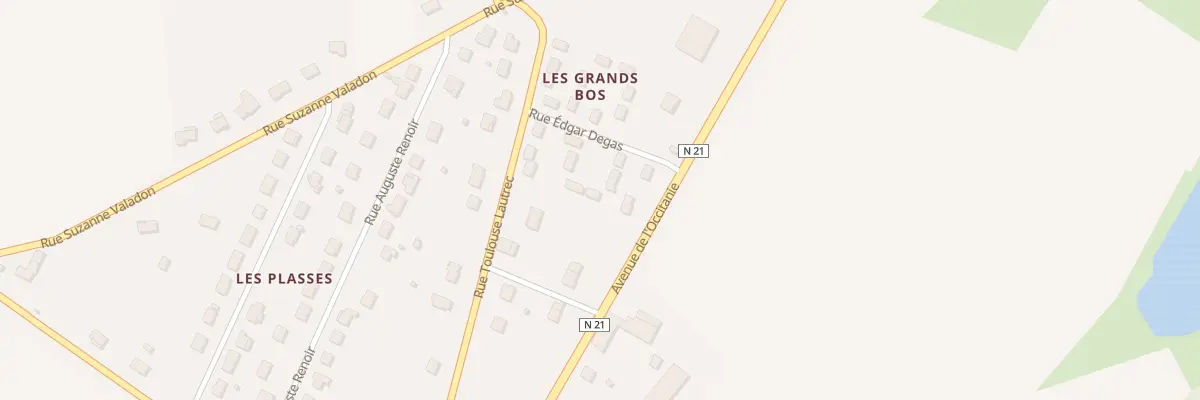 Plan du 7 Rue Edgar Degas à Séreilhac